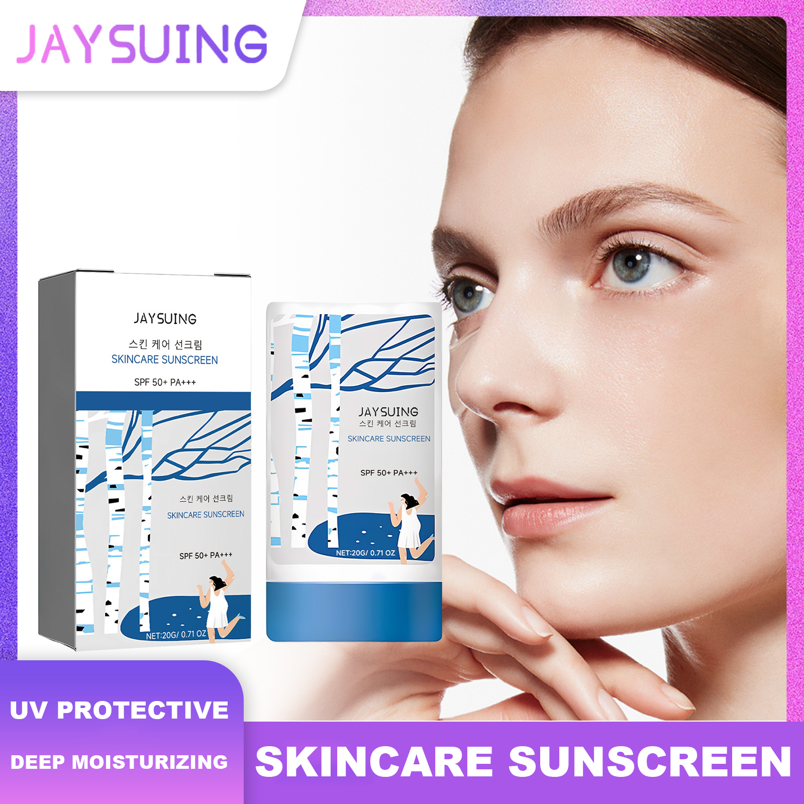 Face Moisturizer Spf - Jaysuing Skincare Sunscreen SPF 50+ Uv