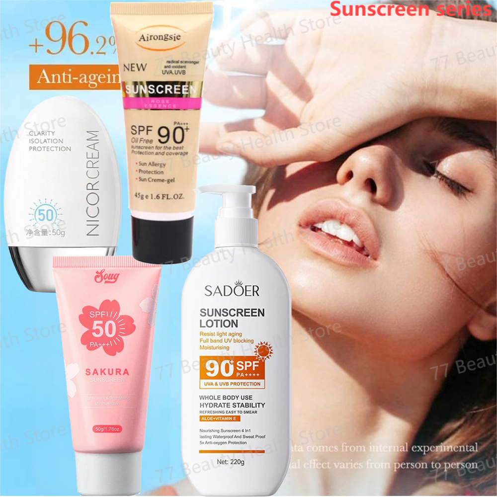 Sunscreen Spf 50 Face Korean P - Face Moisturizer Spf 评论和价格