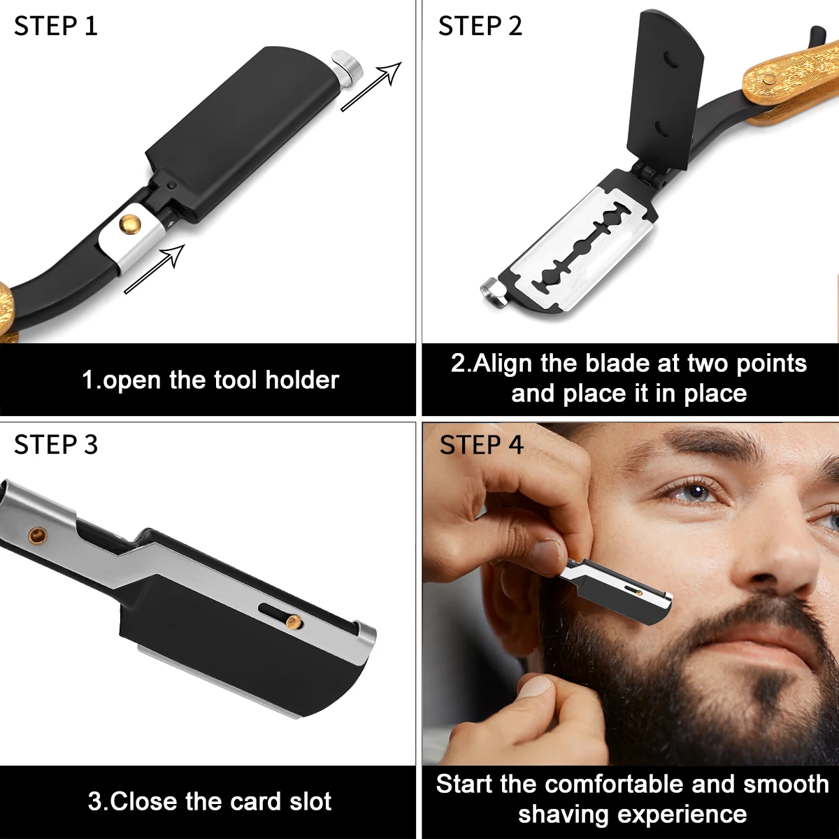 Professional Manual Razor for  - Men'S Grooming Eyebrow Shape 评论和价格