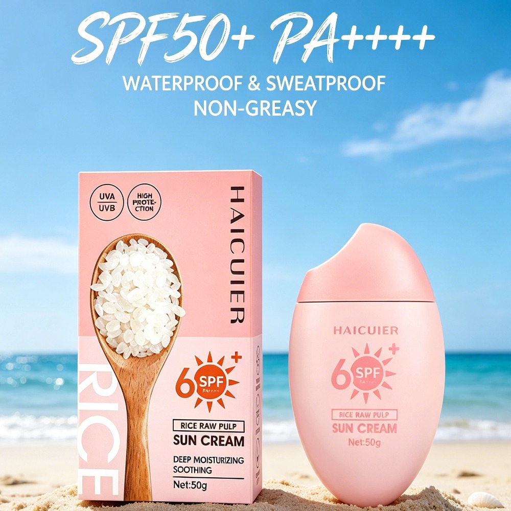 SPF50+ Sunscreen Rice Raw Pulp - Face Moisturizer Spf 评论和价格