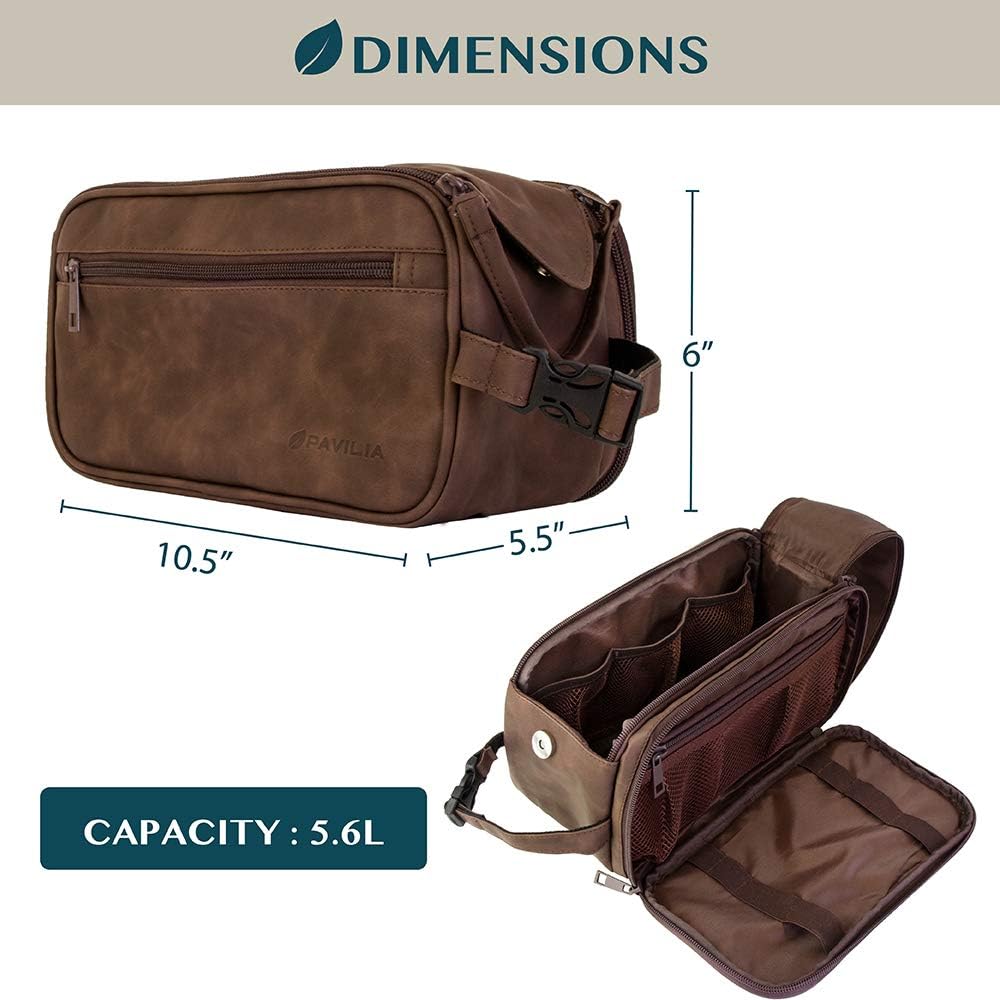 PAVILIA Toiletry Bag for Men,  - Men'S Grooming 评论和价格