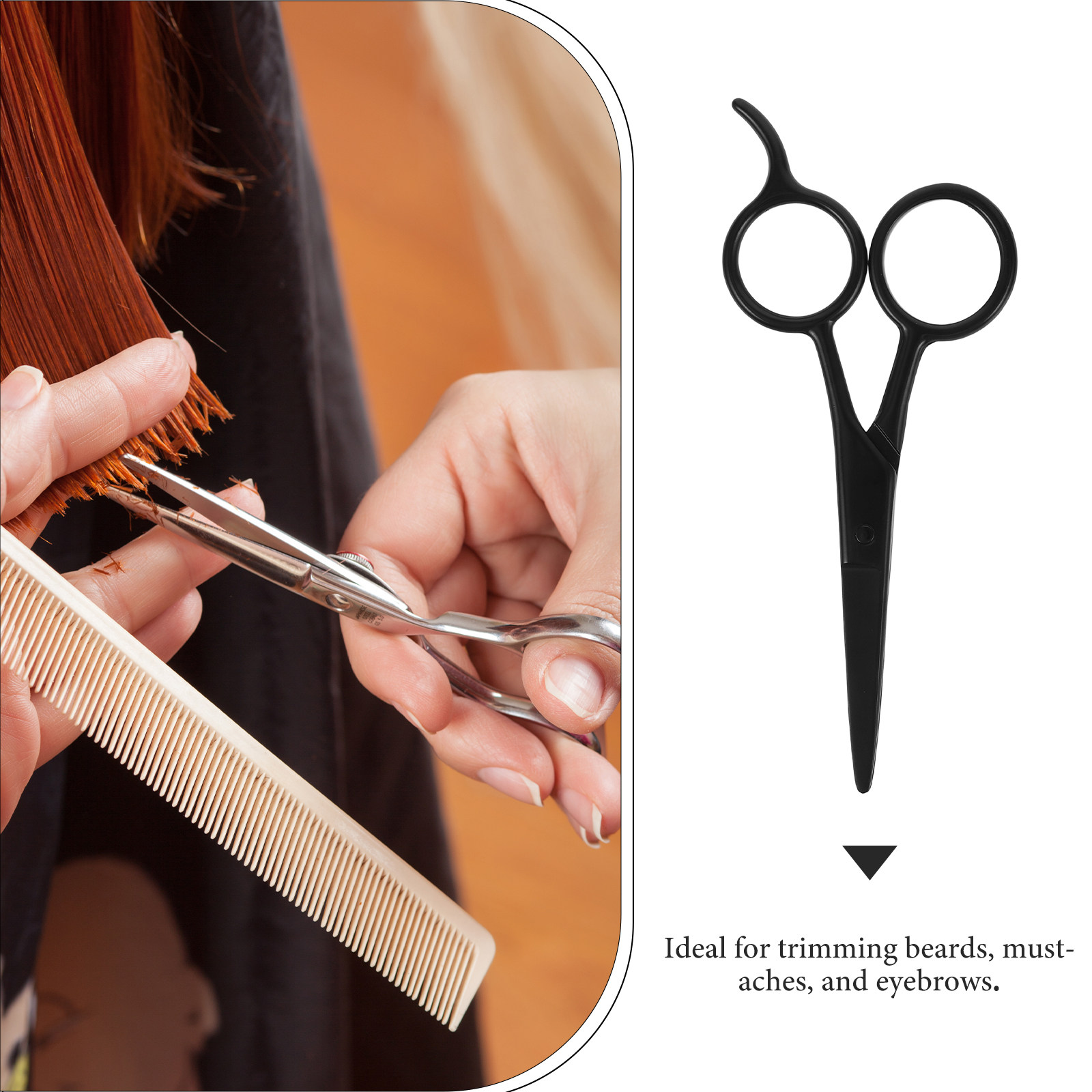 2Pcs Stainless Steel Beard Sha - Men'S Grooming Eyebrow Shape 评论和价格