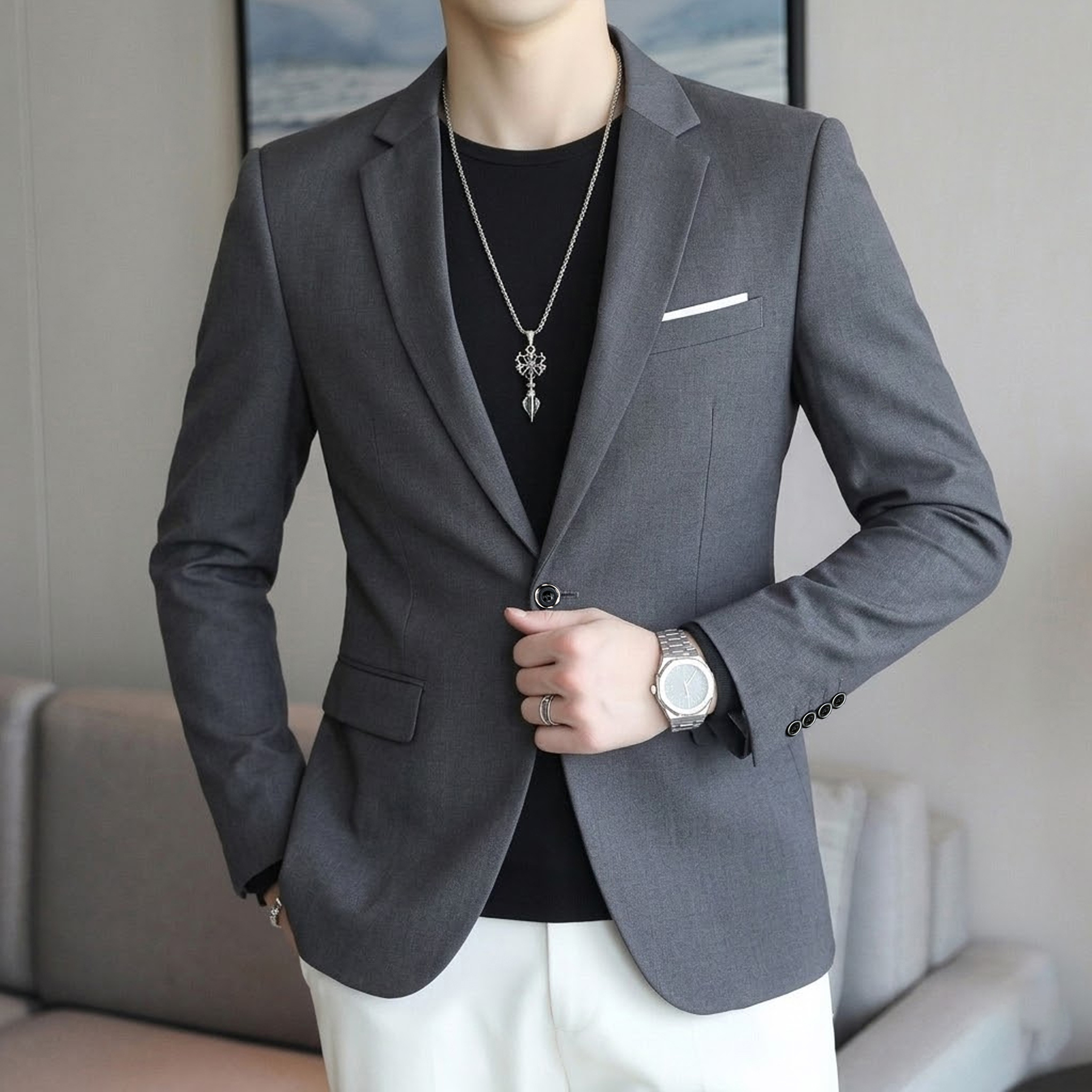 Boutique Fashion Solid Color H - Mens Grooming Brand 评论和价格