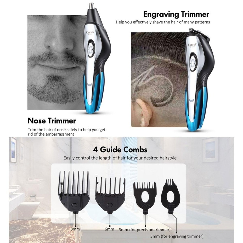 11 in 1 Cordless Hair Clipper  - Men'S Grooming Razor Kit 评论和价格