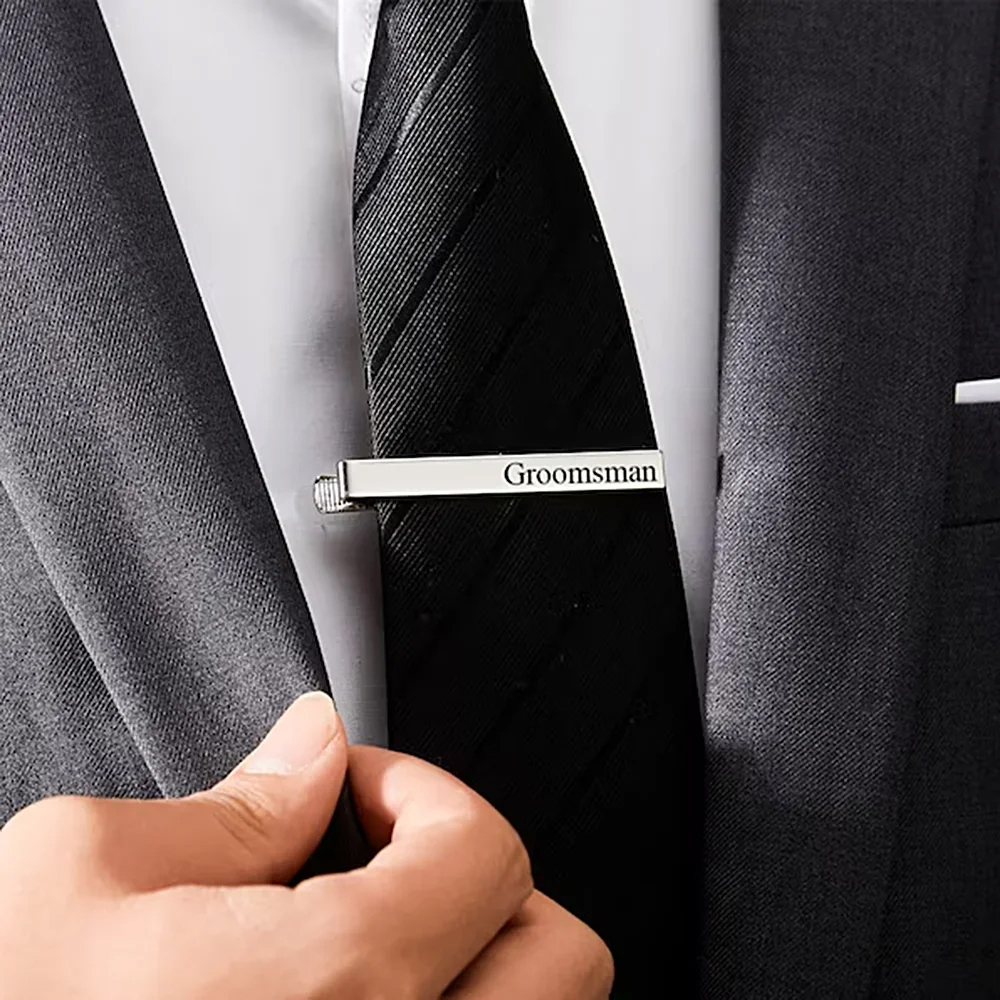 New Custom Carved Name Tie Cli - Men'S Grooming 评论和价格