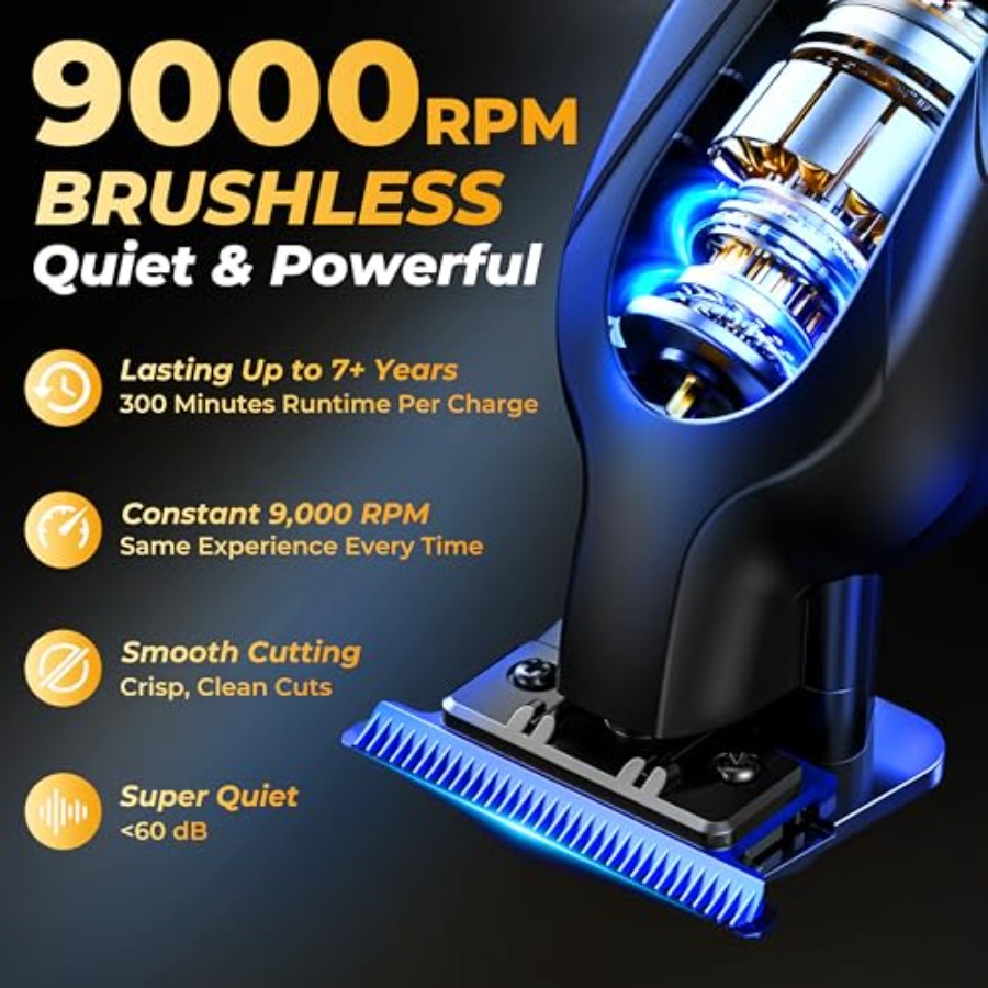 Zero Gap 9000 RPM Brushless Pr - Beard Trimmer Cordless 评论和价格