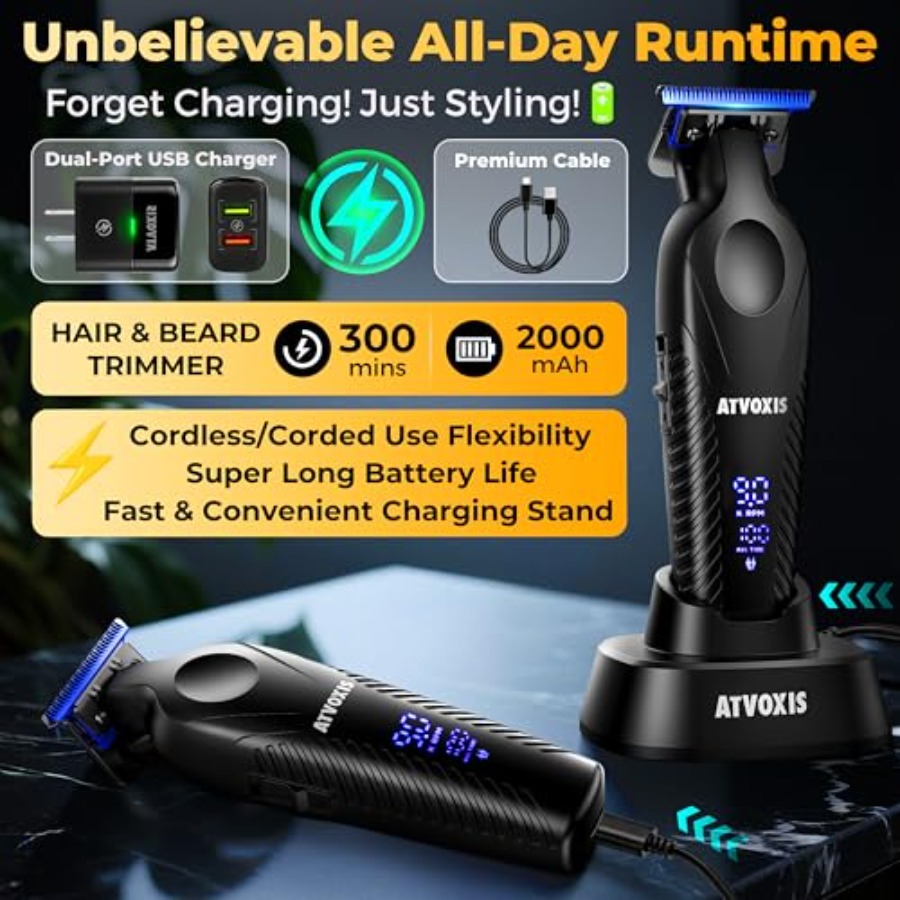 Zero Gap 9000 RPM Brushless Pr - Beard Trimmer Cordless 评论和价格