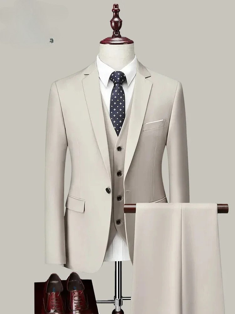 2026 M-6XL ( Jacket+Vest+Pants - Mens Grooming Brand 评论和价格