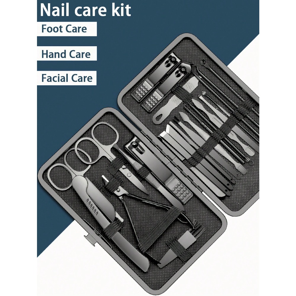 Manicure Set, Stainless Steel  - Men'S Grooming Set Gift 评论和价格