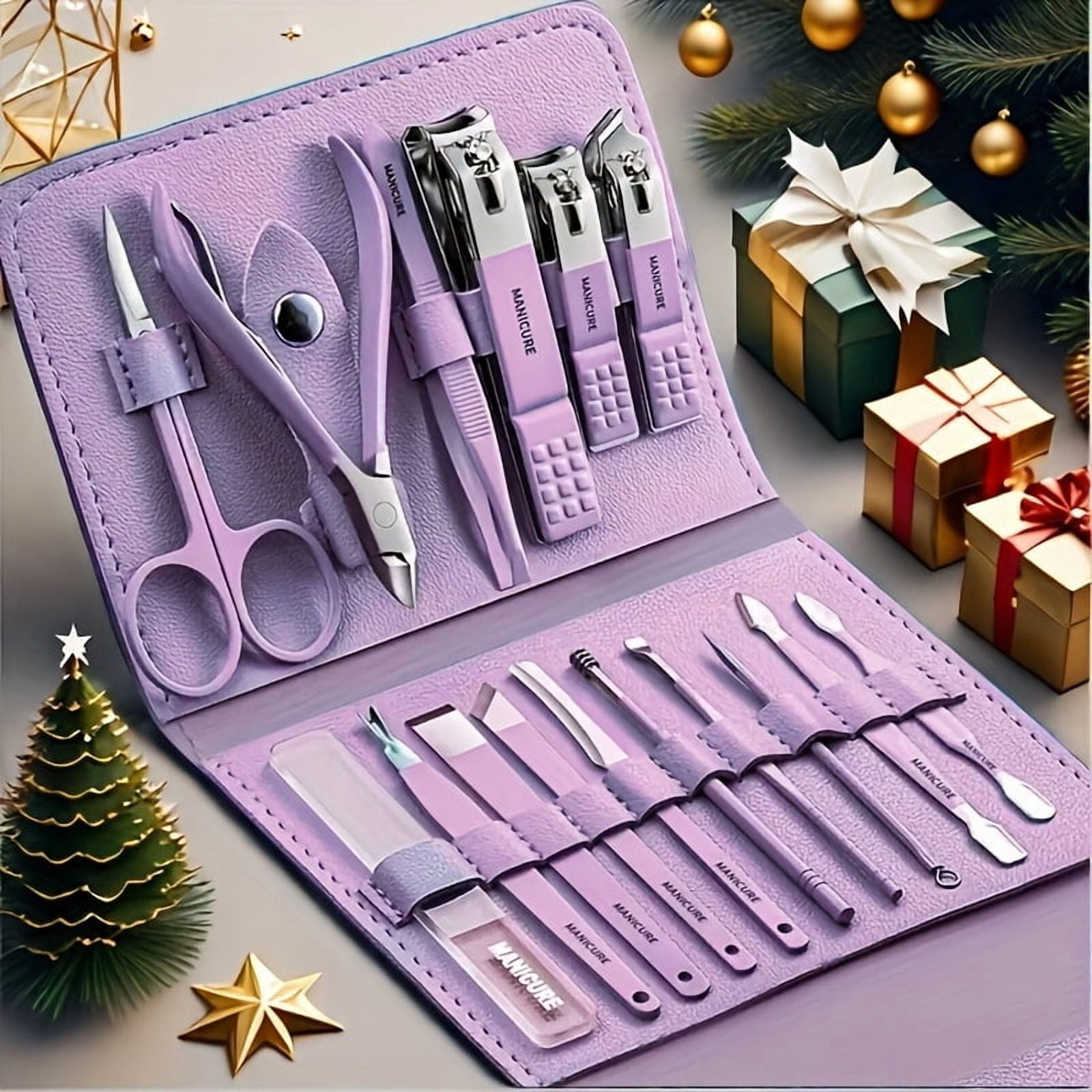 Manicure Set Professional Nail - Men'S Grooming Set Gift 评论和价格