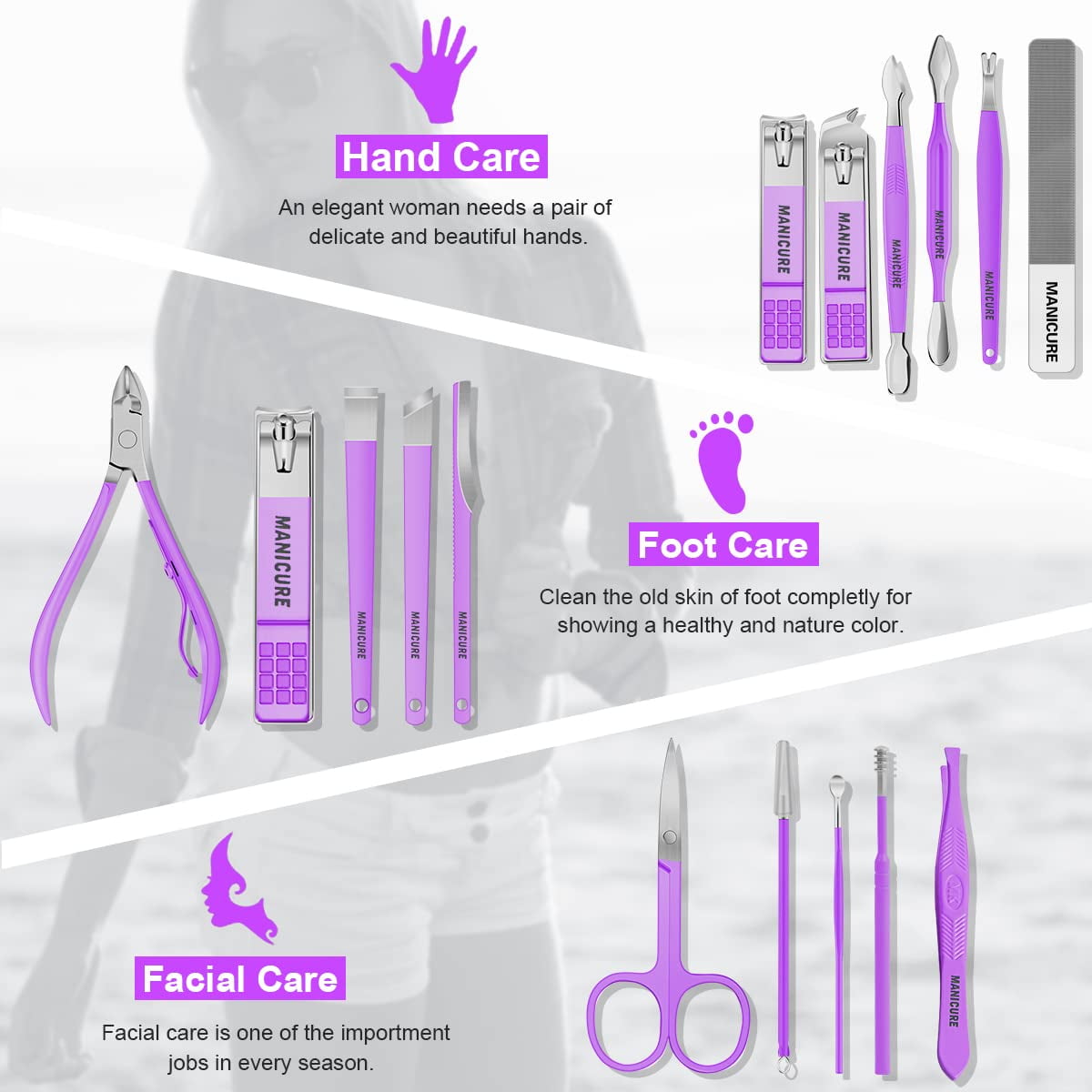 Manicure Set Professional Nail - Men'S Grooming Set Gift 评论和价格