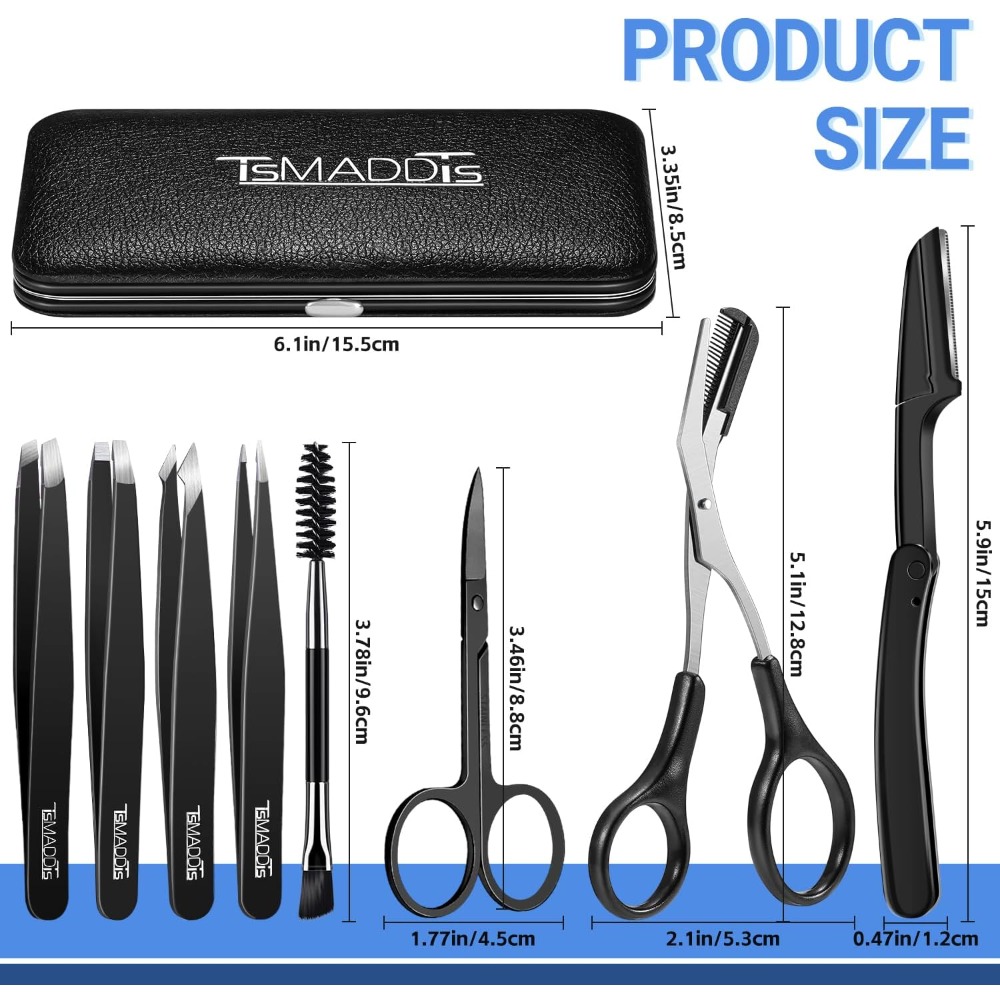 Eyebrow Kit, 8 in 1 Eyebrow Tr - Men'S Grooming Eyebrow Shape 评论和价格