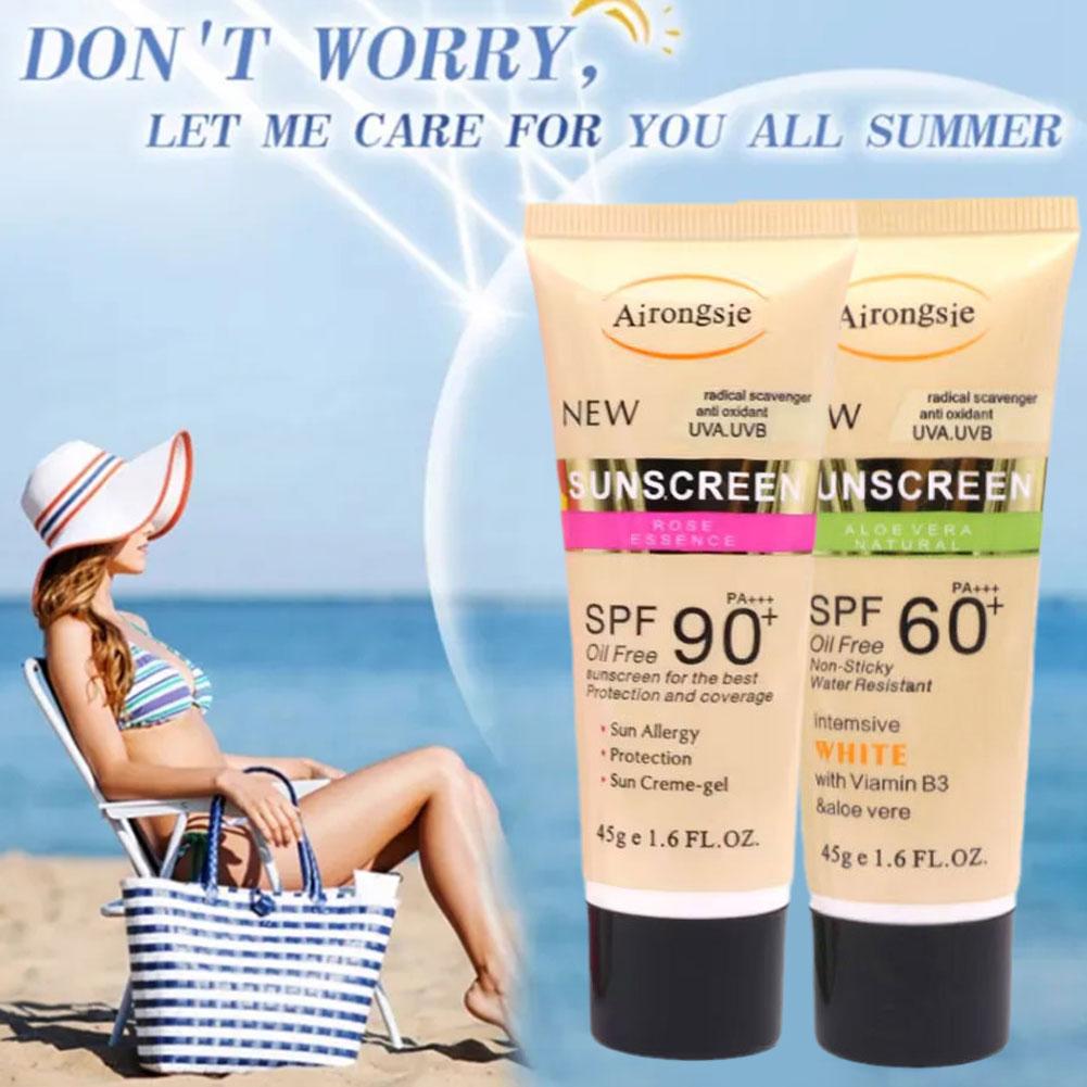 Sunscreen Cream SPF 90+ Oil Fr - Face Moisturizer Spf 评论和价格
