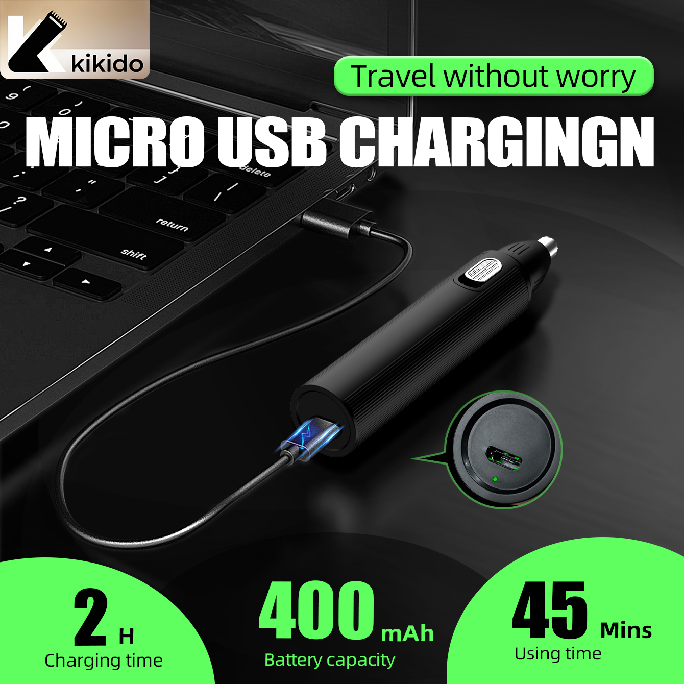 KIKIDO 4 in 1 Nose Hair Trimme - Beard Trimmer Cordless 评论和价格