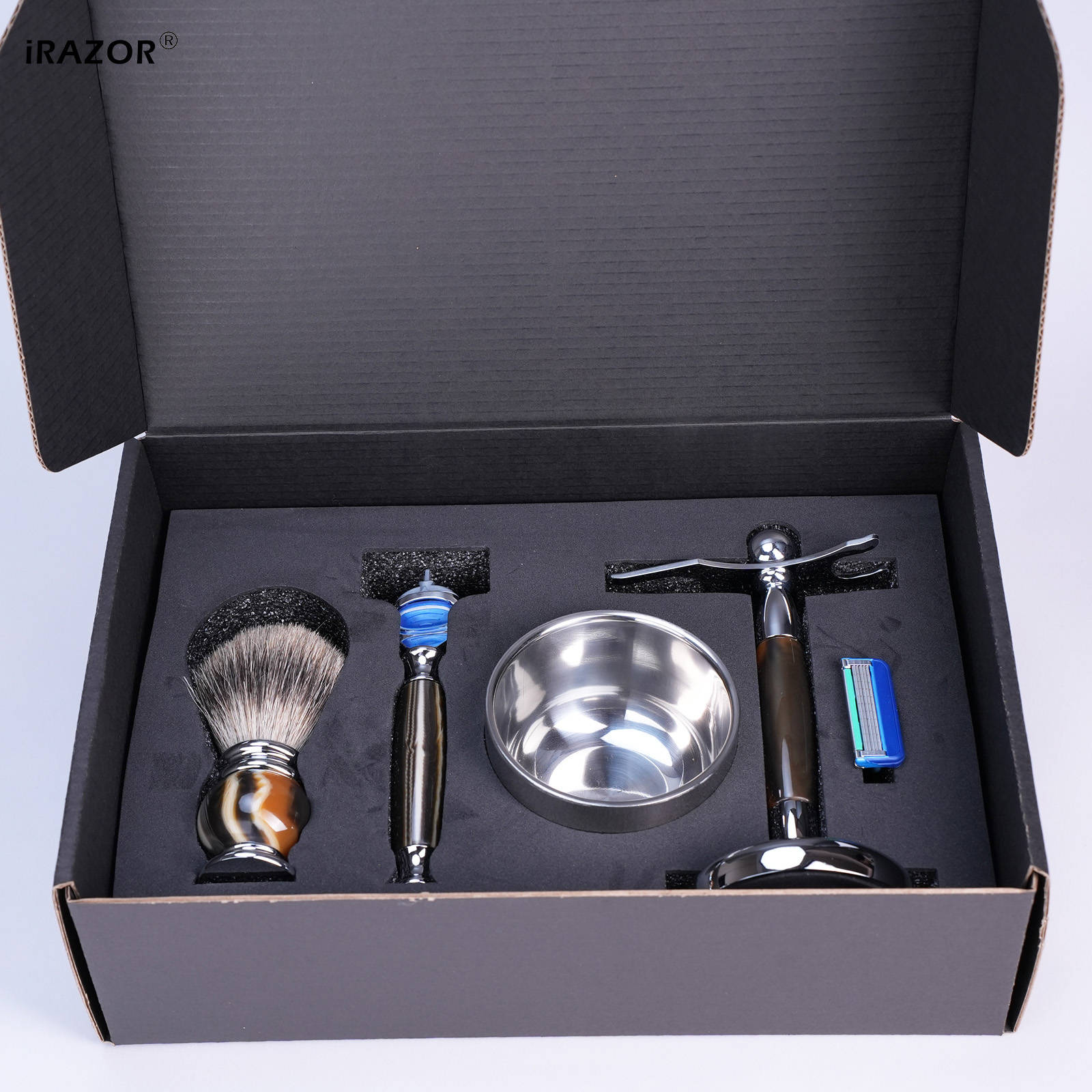 iRAZOR Luxury 5-Blade F5 Fusio - Men'S Grooming Razor Kit 评论和价格