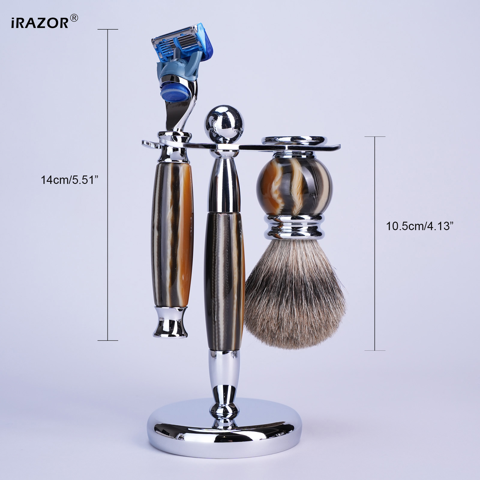 iRAZOR Luxury 5-Blade F5 Fusio - Men'S Grooming Razor Kit 评论和价格
