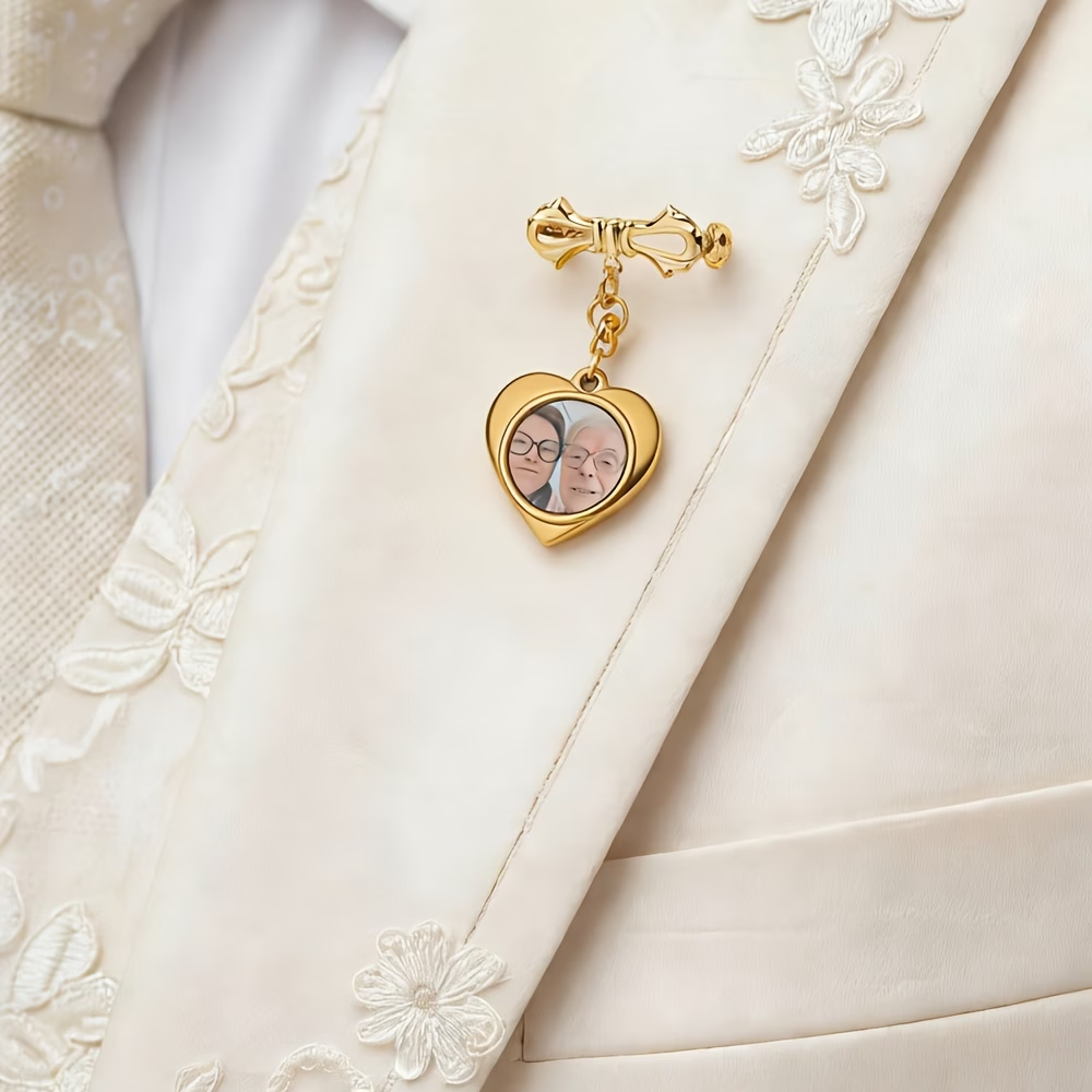 Custom Photo Brooch For Women  - Men'S Grooming Set Gift 评论和价格
